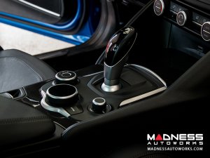Alfa Romeo Giulia Center Console Trim Set - Carbon Fiber - Two Piece Kit - Pre '20 - Feroce Carbon